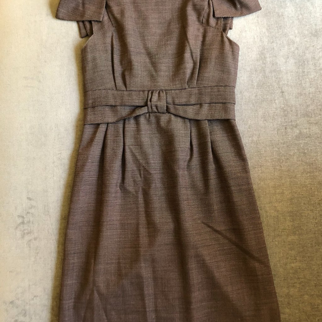 Marc By Marc Jacobs-Wool Shoulder Bow Dress-Size 2